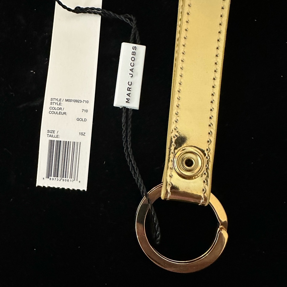 Marc Jacobs  Logo Keychain | Designer Strap Key Ring | Luxury Gift‎ NWT - Picture 4 of 11